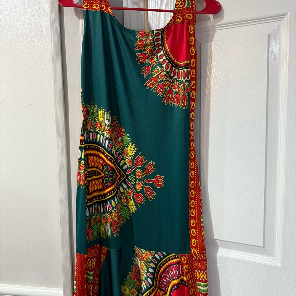 Colorful Sleeveless Maxi Dress